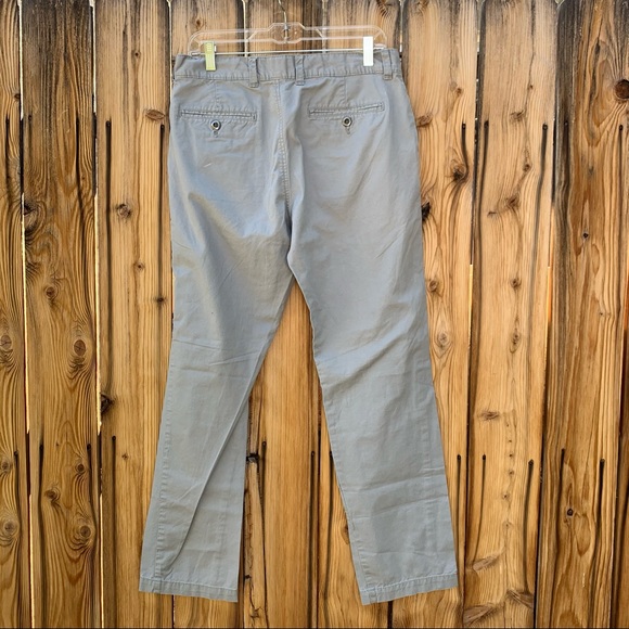 American Rag Grey Cotton Slim Straight Pants | 32 - Picture 4 of 6